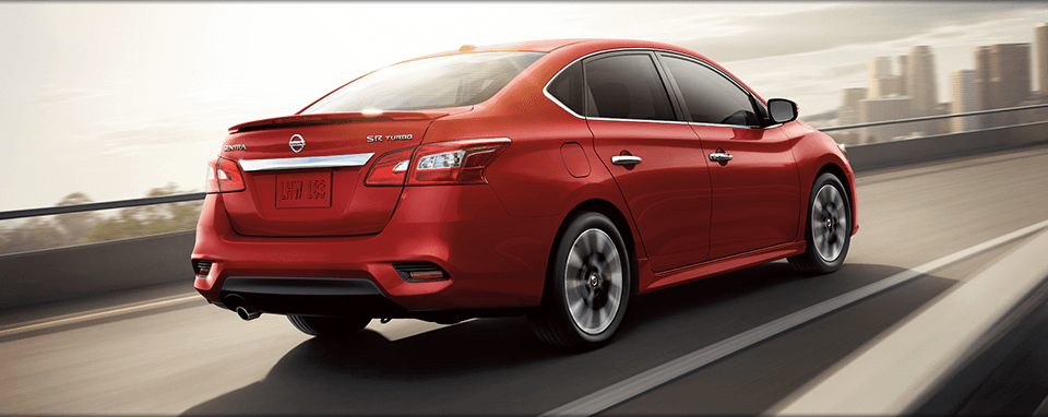 Side View of Red New 2017 Nissan Sentra in Gallatin, TN.