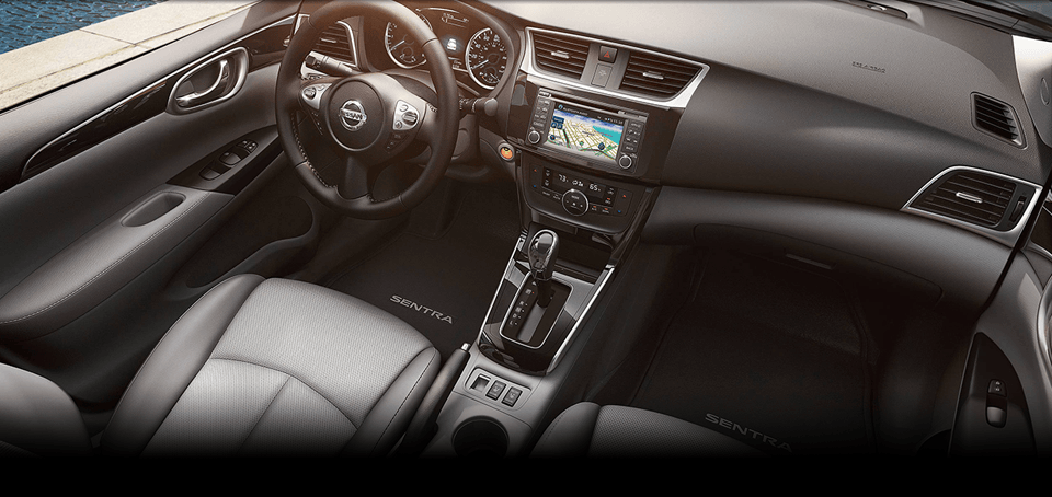 Black 2017 Nissan Sentra Interior, Nissan Sentra Technology Features